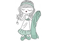 Stickdatei - Sewing Girl 6